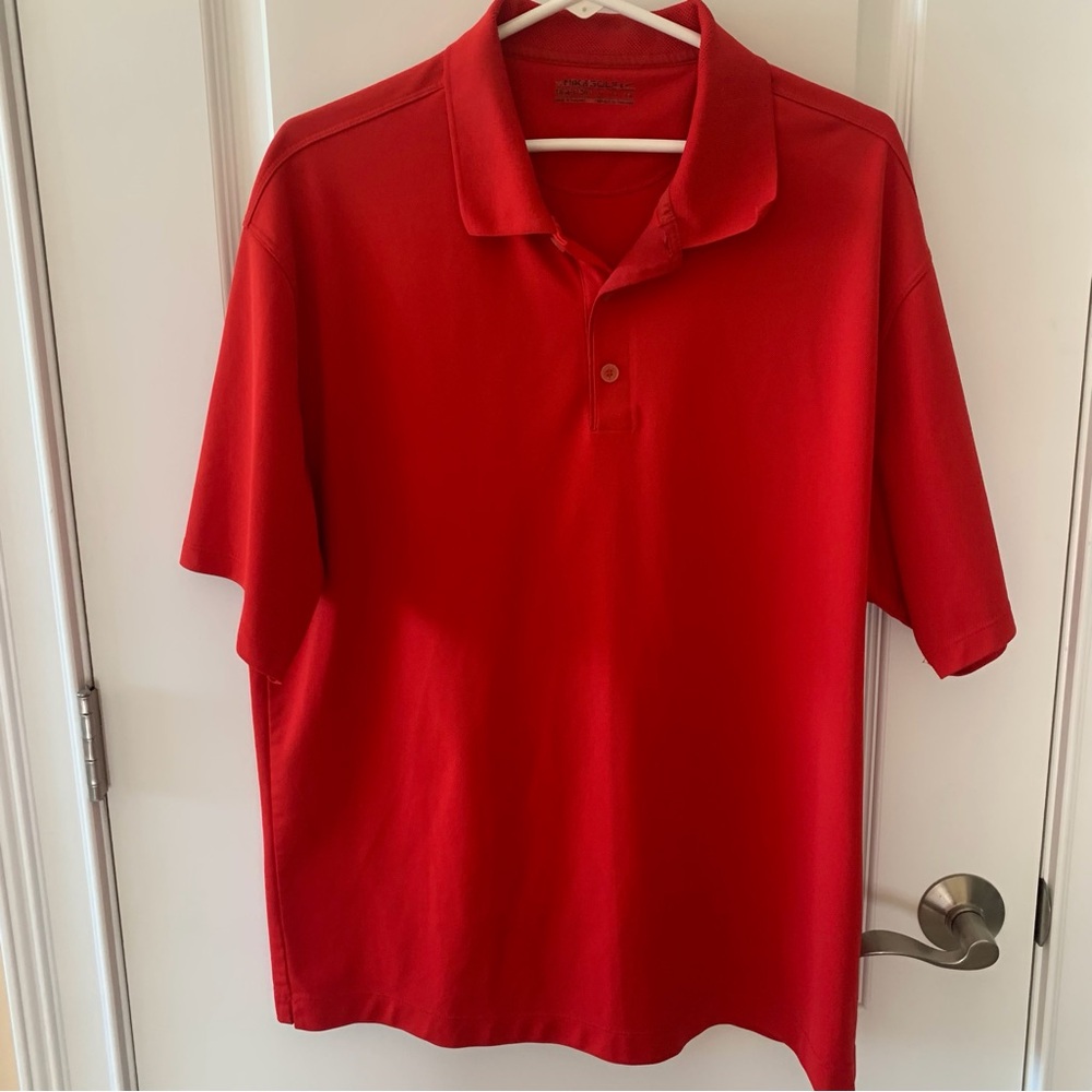 Nike Men's Red Golf Polo
